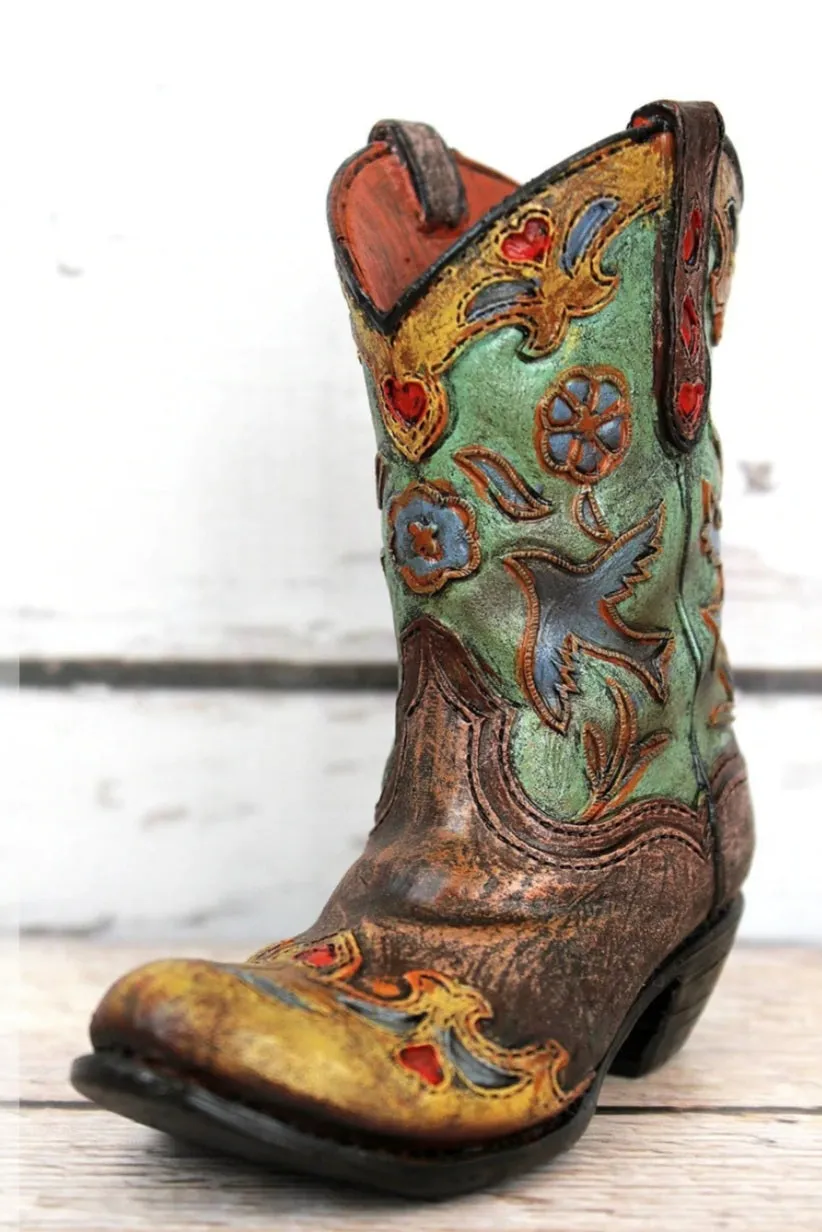 4.75" Resin cowboy boot