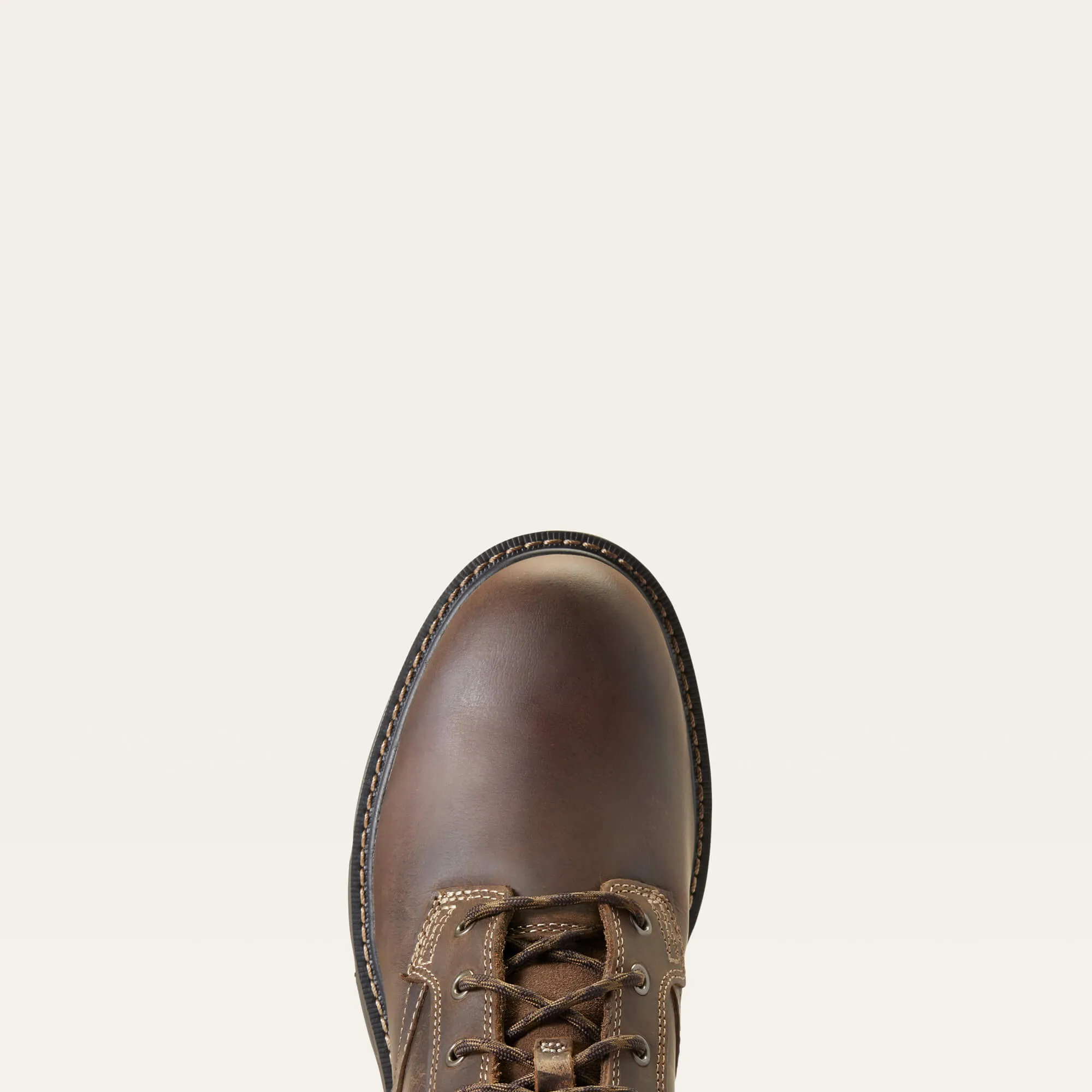 Ariat Brown Groundbreaker 6" Lace Up Round Toe Work Boots for Men