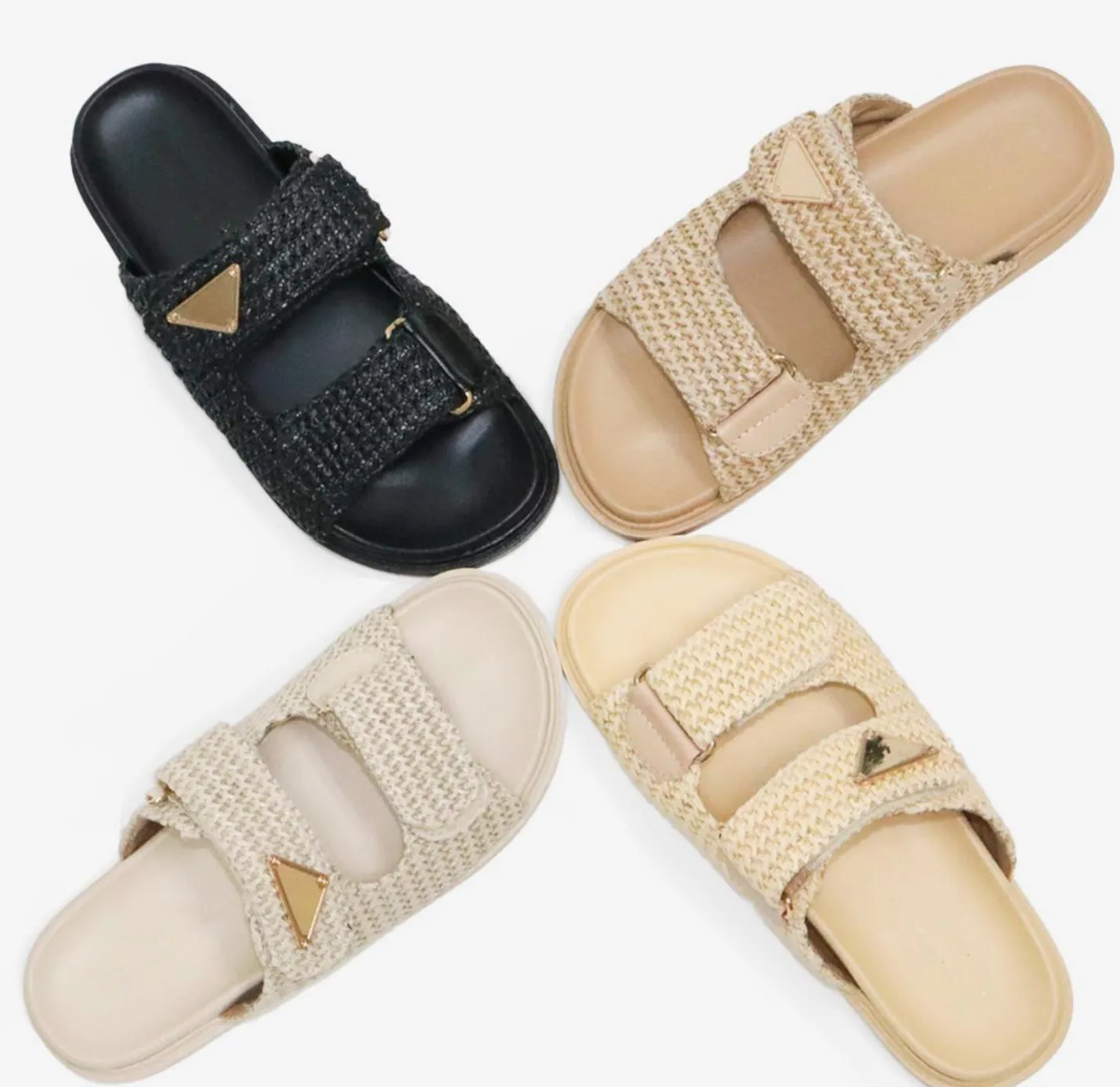 AS SEEN ON WHITNEY RIFE!! The Tuscany Raffia Slide in Nude