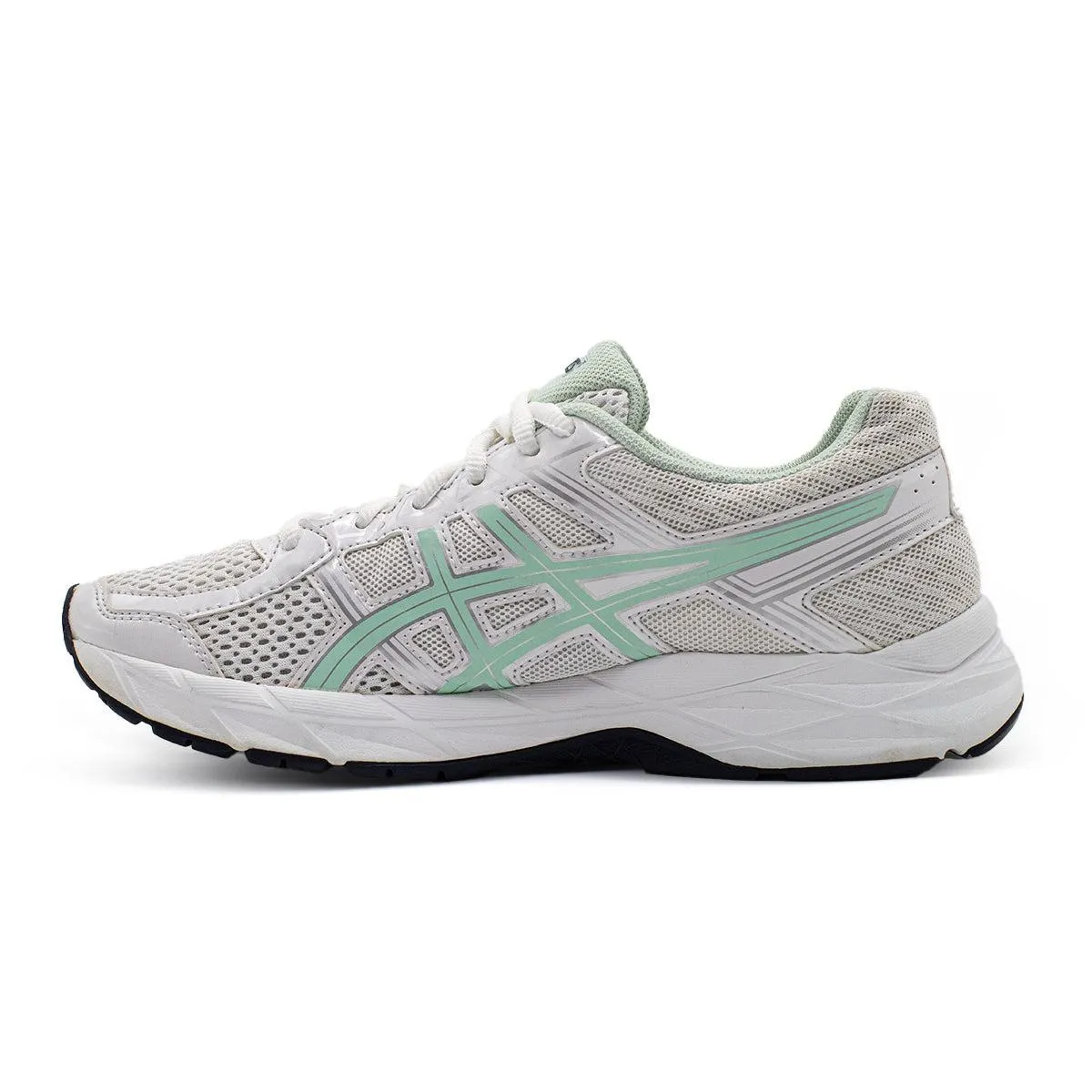 Asics Gelcontend 4 Sport Shoes Fabric White Colour For Women
