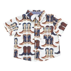 Baby Boys Jack Shirt - Cowboy Boots
