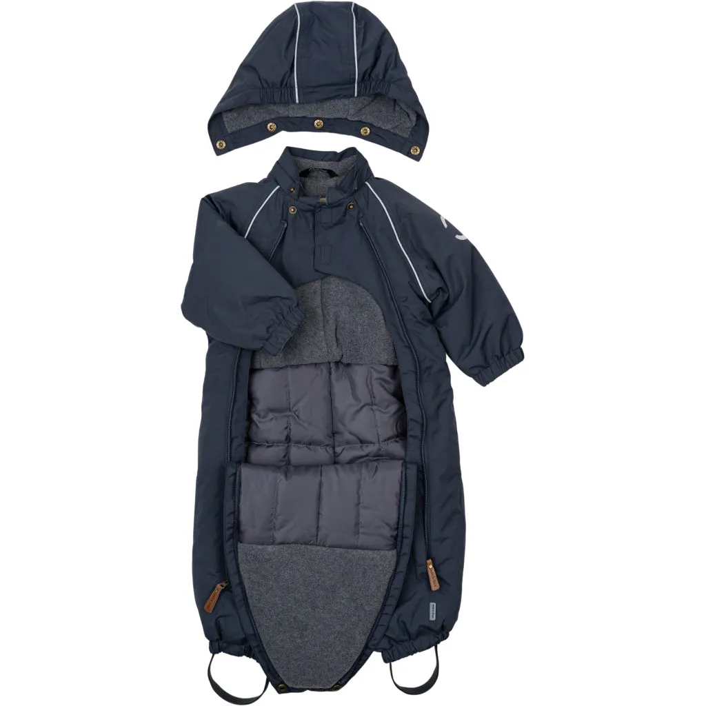 Baby Nylon Snowsuit - Blue Nights
