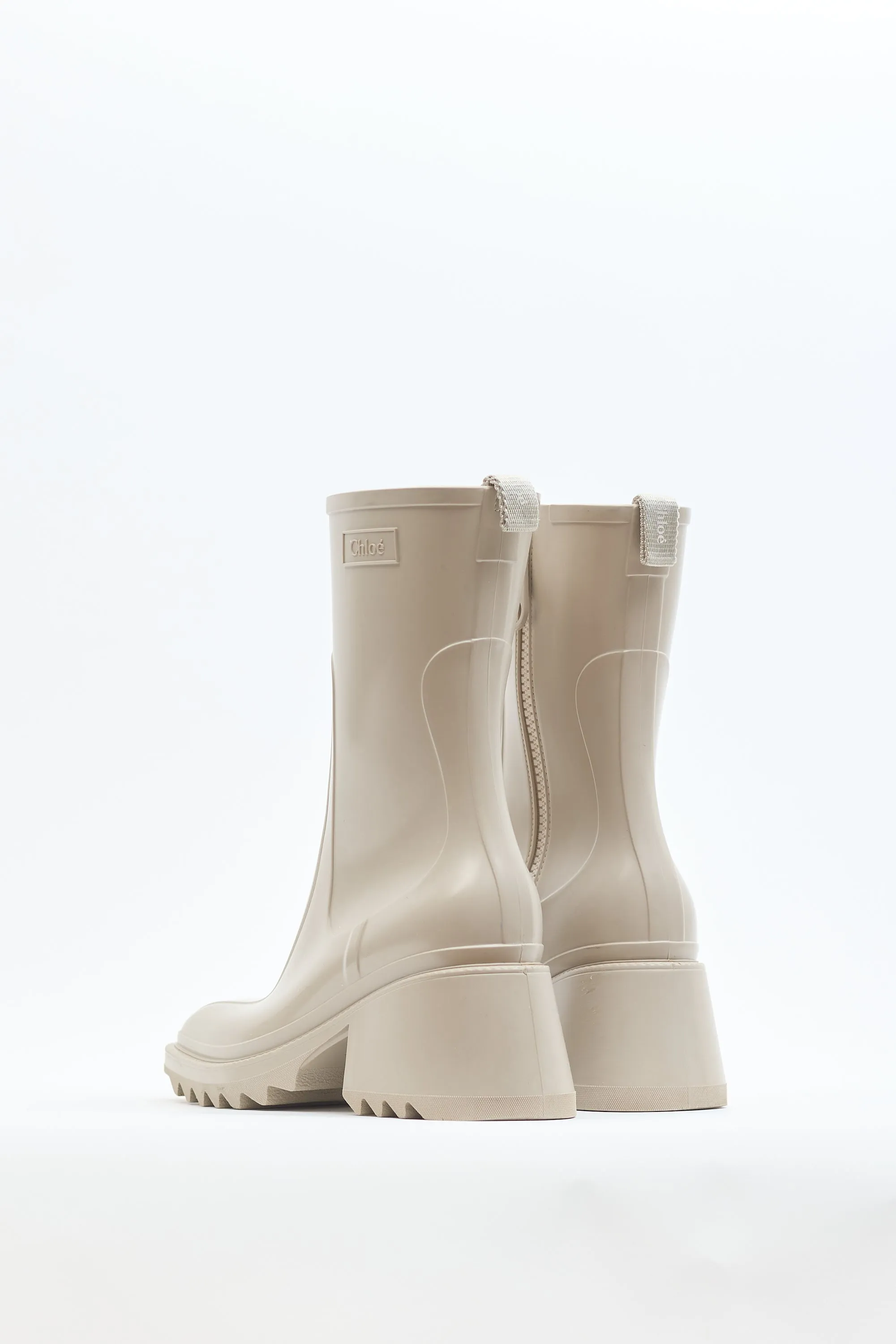 Beige Rubber Betty Rain Boot