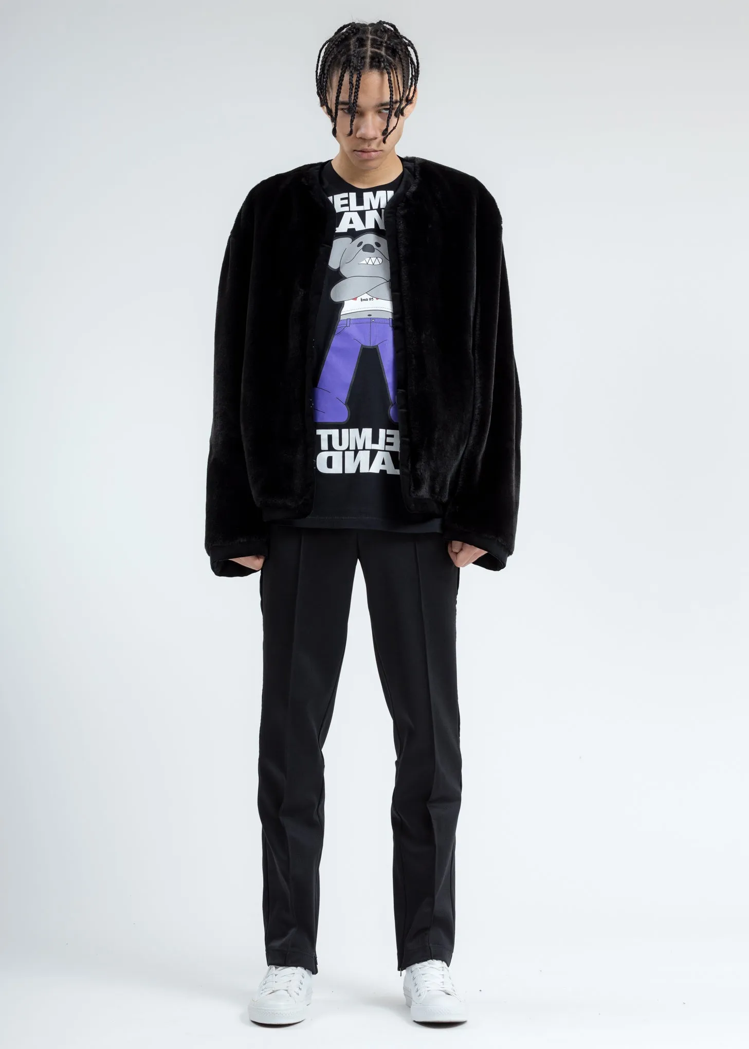 Black Slim Track Pant