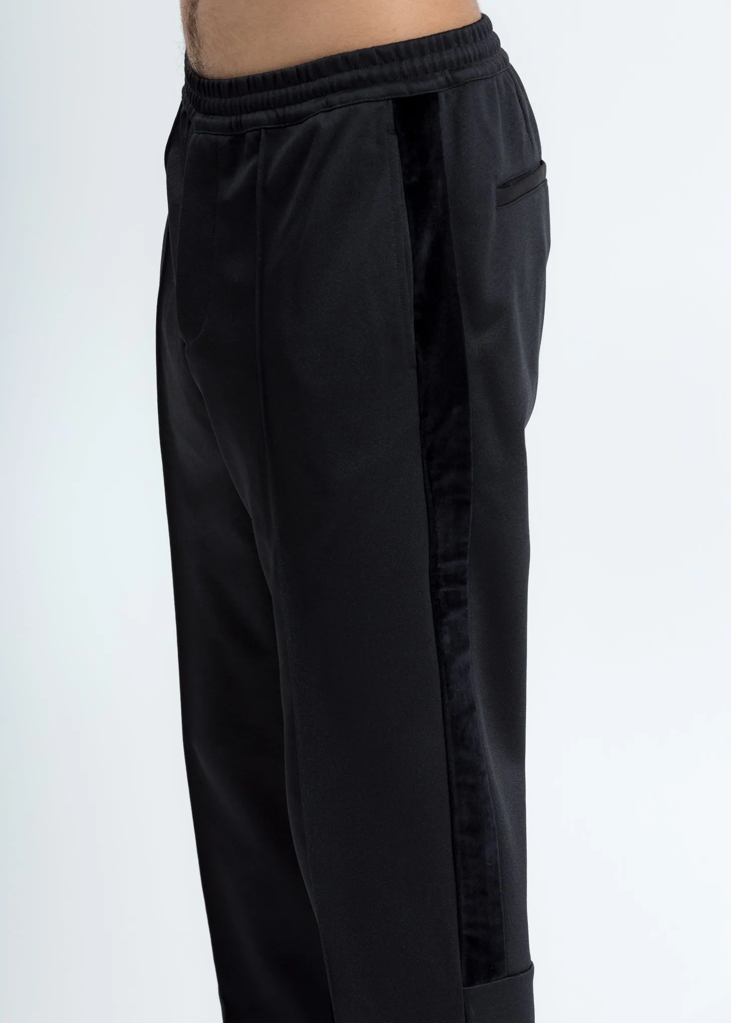 Black Slim Track Pant