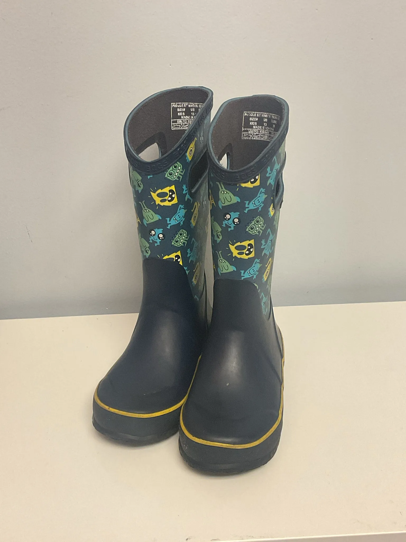 Bogs Child Shoe Size 13 Blue & Yellow Boots