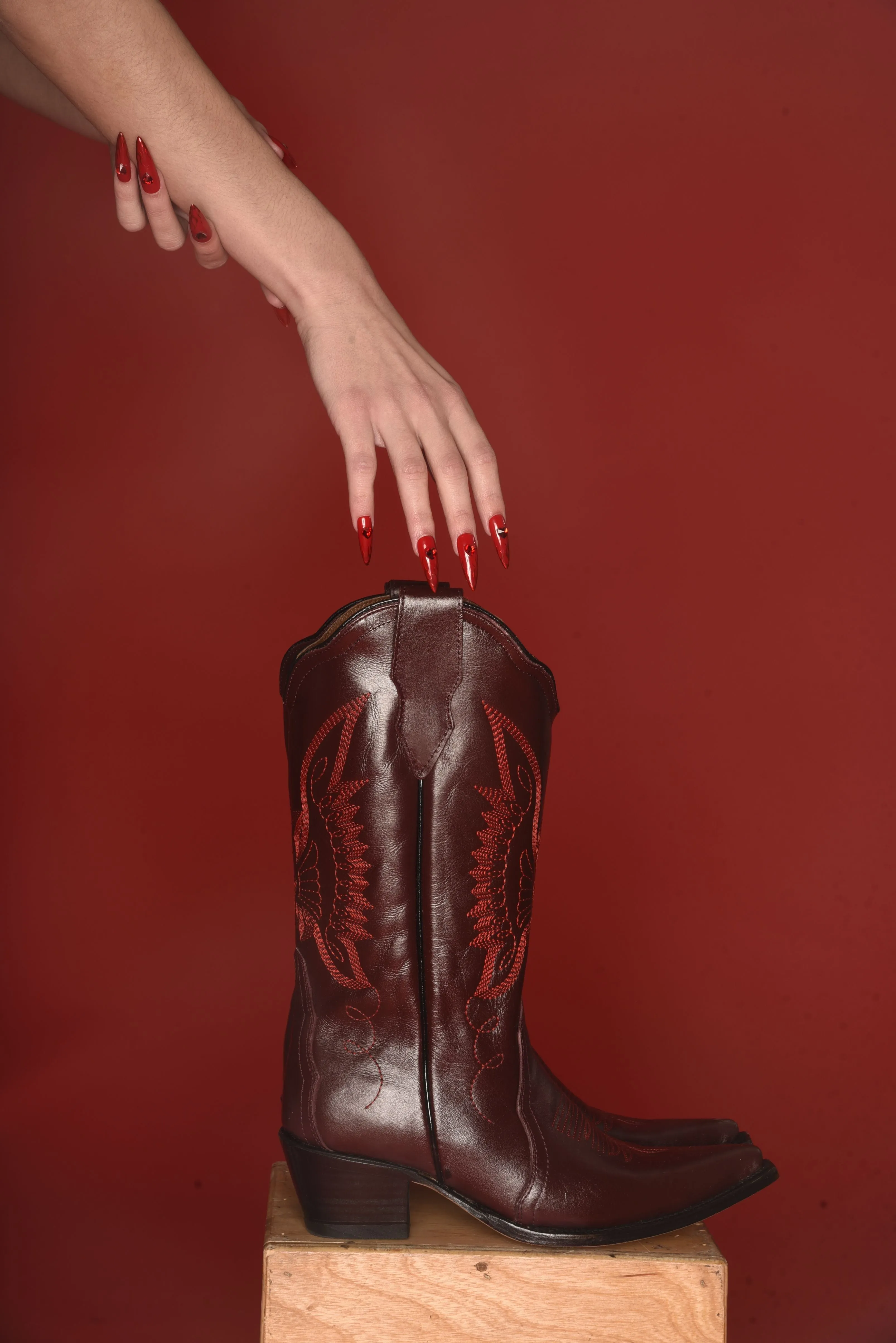Botas Jornada vino / Jornada burgundy boots
