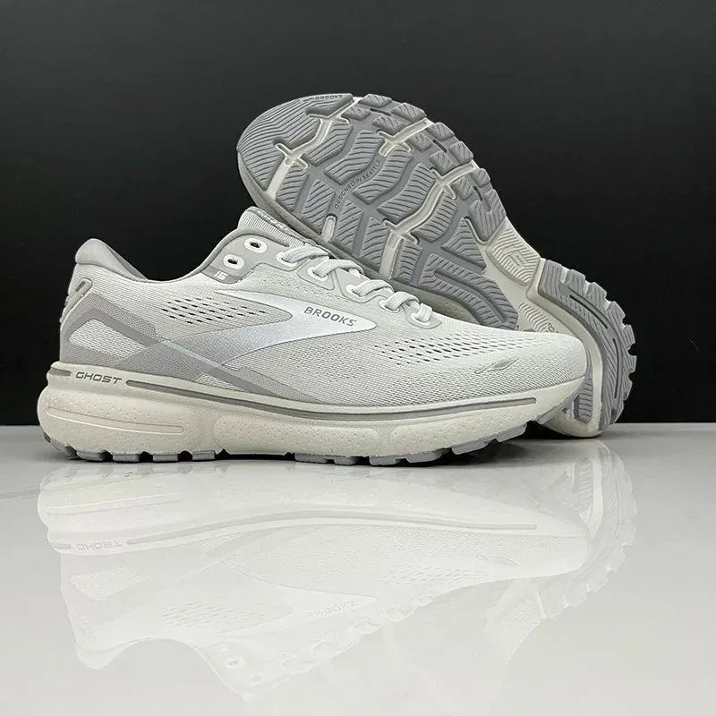 BROOKS Ghost 15 Peacoat Pearl Salt Air Running Shoes Women Men Long-Distance Road Sport Training Casual Sneakers