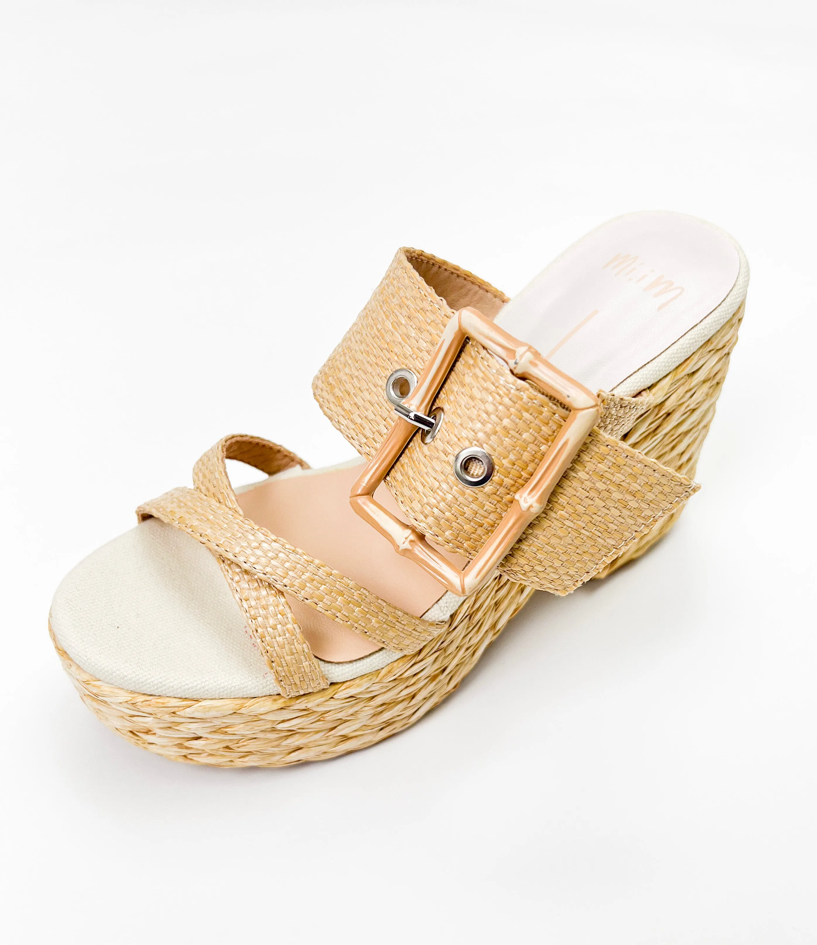 CARMEN STRAPPY RAFFIA PLATFORM