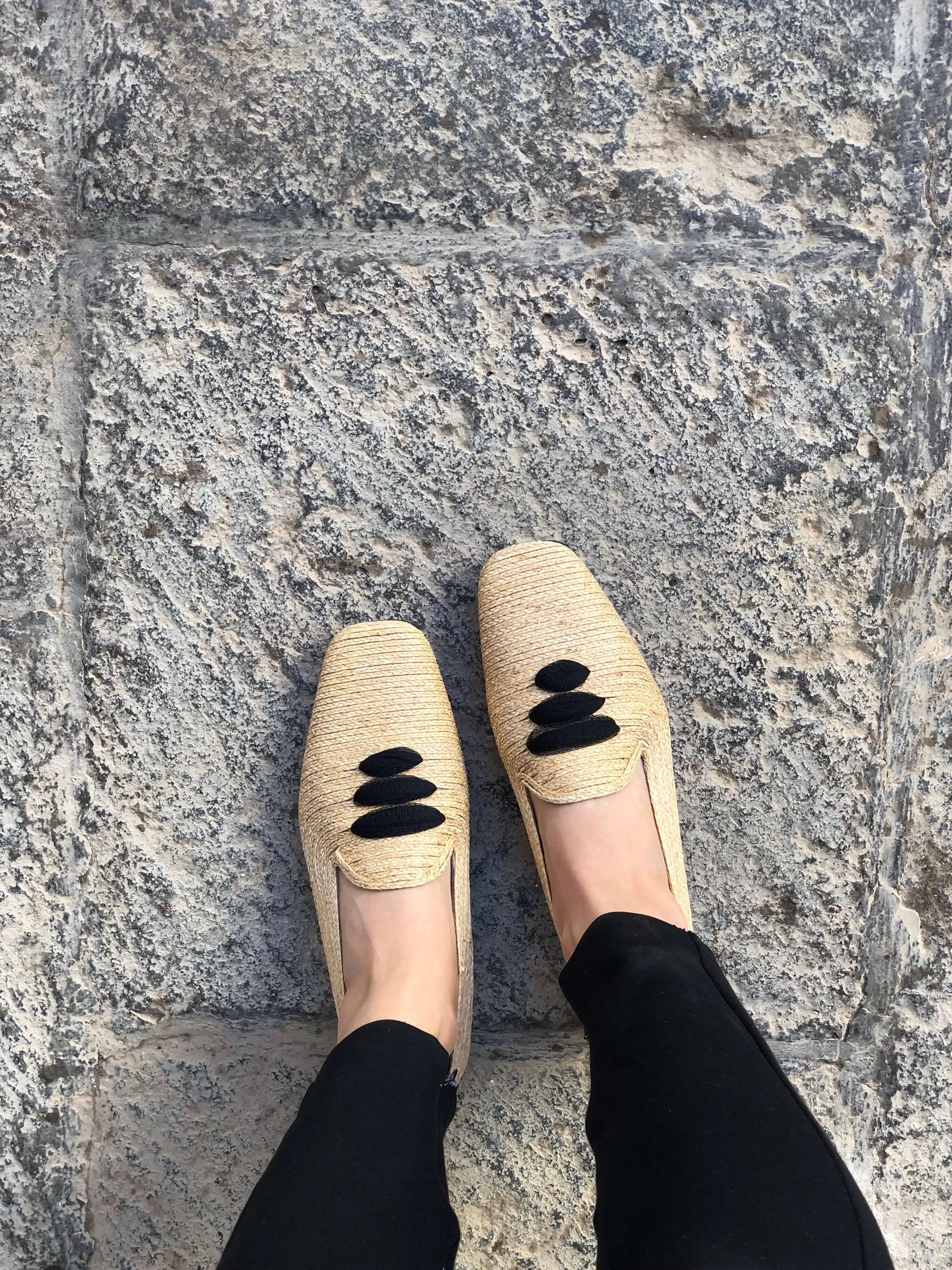 Casablanca Raffia Moccasin