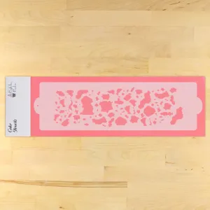 Cow Print Cake Side Stencil