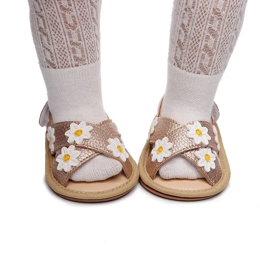 Criss Cross Daisy Sandals