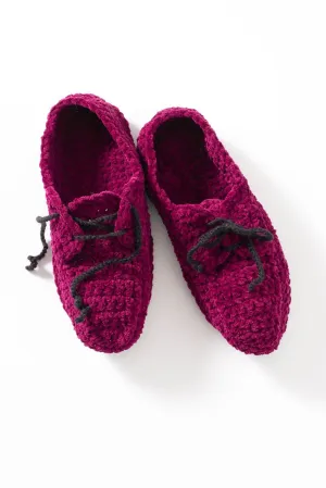 Crochet Oxford Slippers Pattern (Crochet)