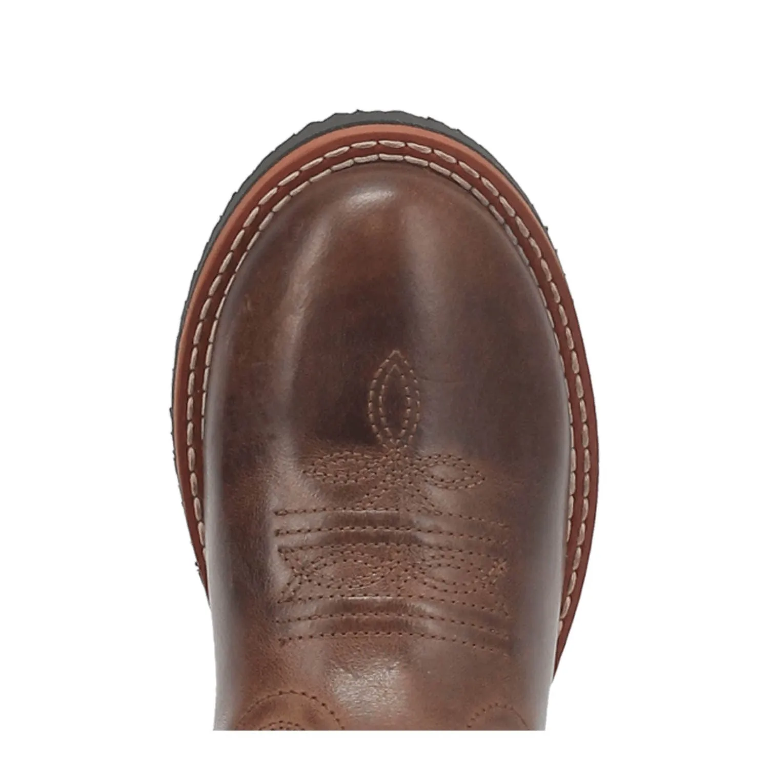 Dan Post Youth Unisex Lil Dawson Brown Leather Cowboy Boots