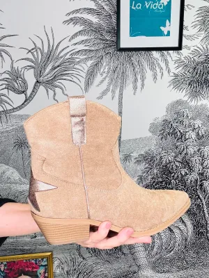 Dolly Star Cowboy Ankle Boots