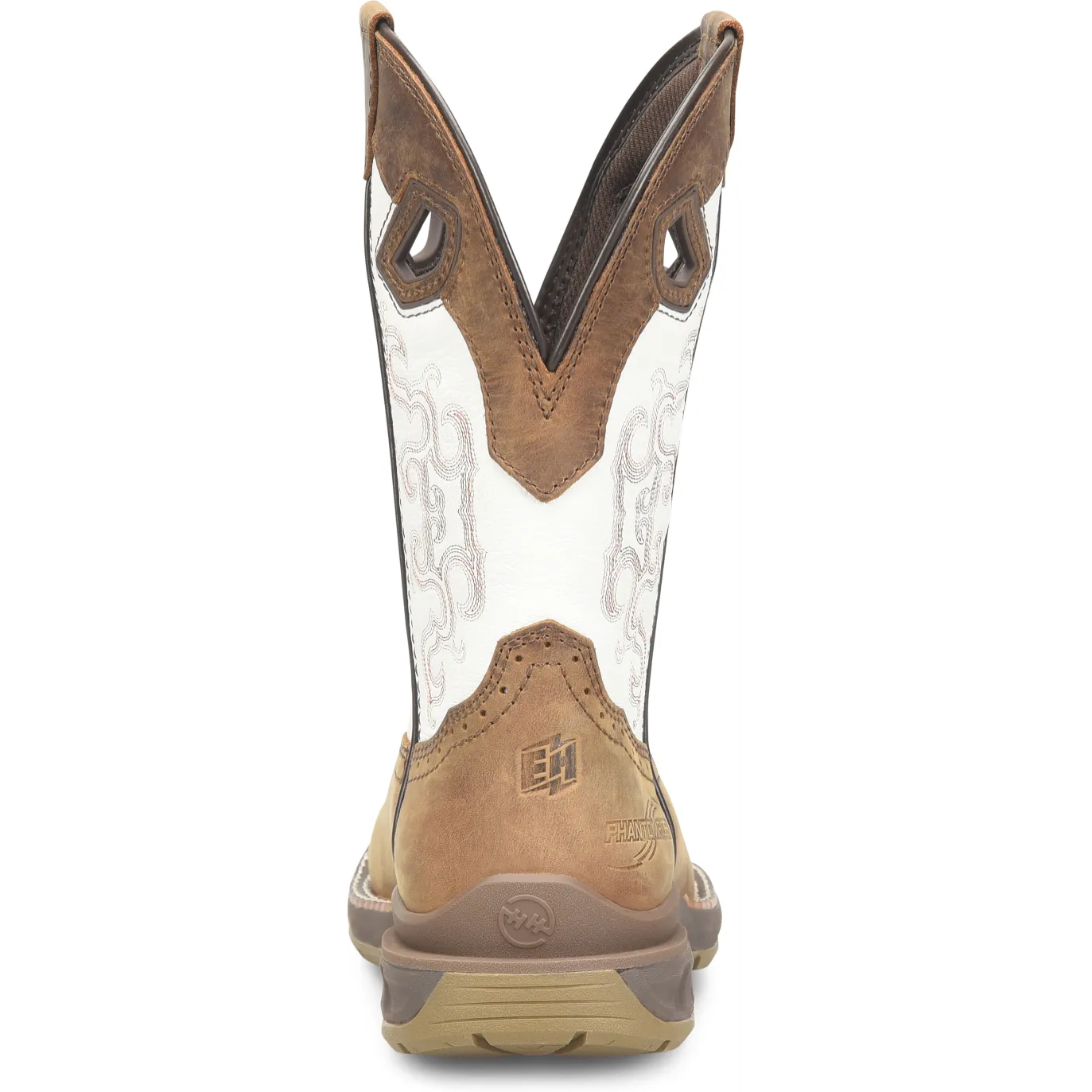 Double H Women's Phantom Rider Brave 10" Wide Square Toe Western Work Boot -Brown- DH5425