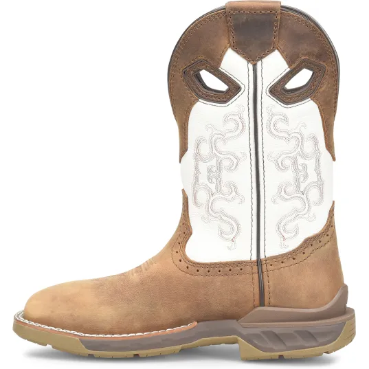 Double H Women's Phantom Rider Brave 10" Wide Square Toe Western Work Boot -Brown- DH5425