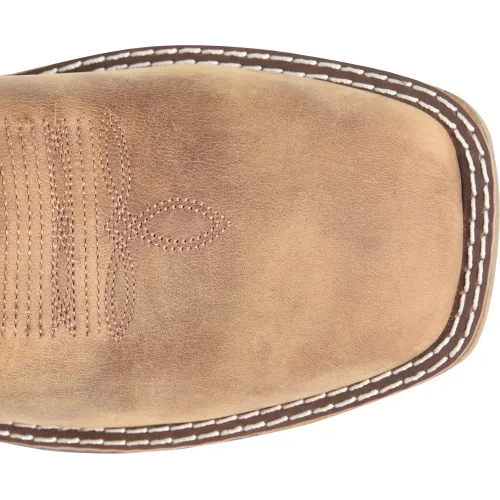 Double H Women's Phantom Rider Brave 10" Wide Square Toe Western Work Boot -Brown- DH5425