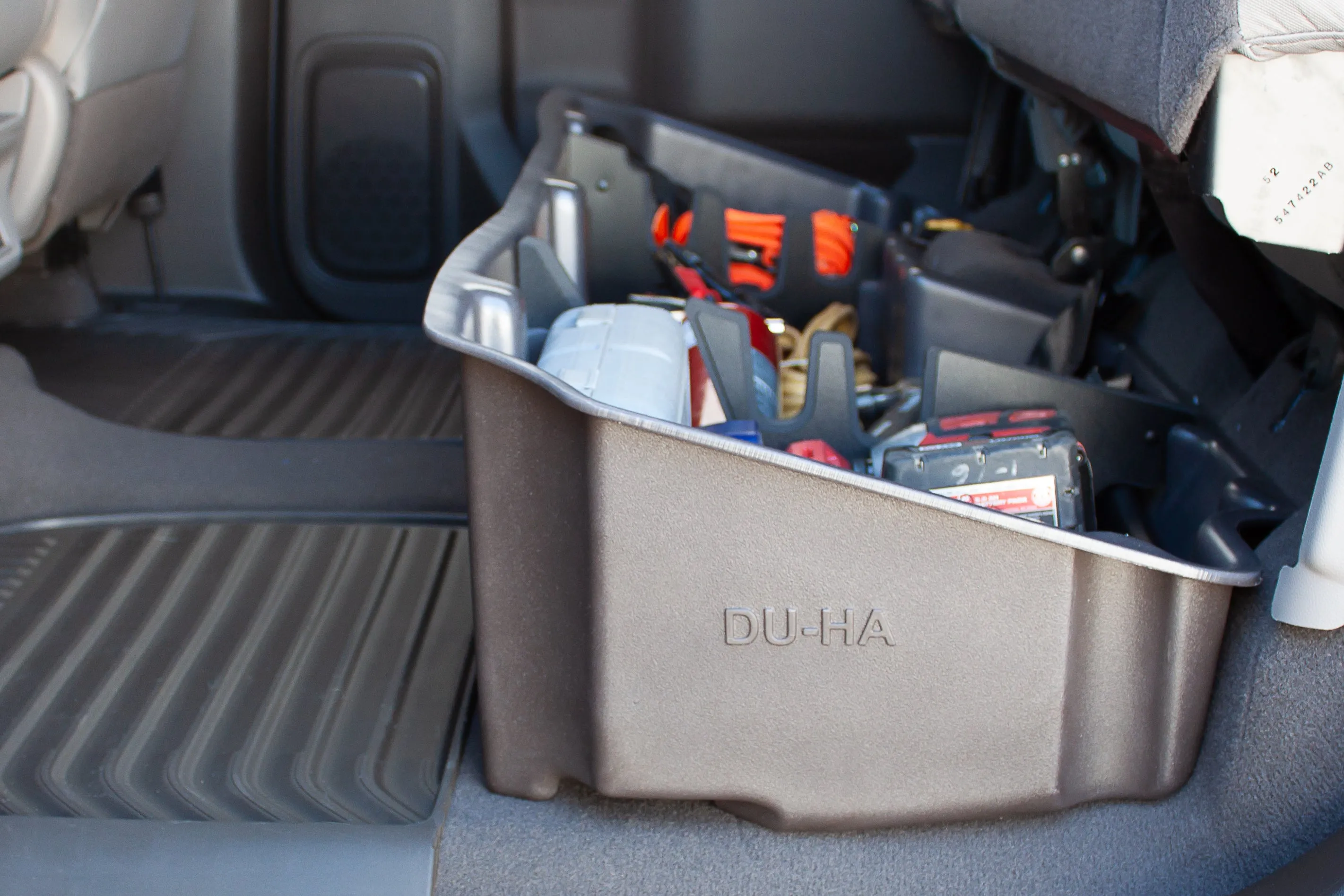 DU-HA 10401 DU-HA® Underseat Storage; Incl. Gun Rack/Organizer; Brown;