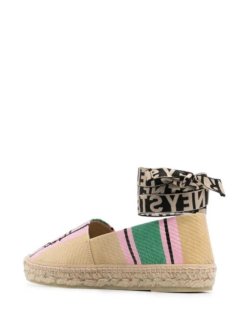 Embroidered flat sandals