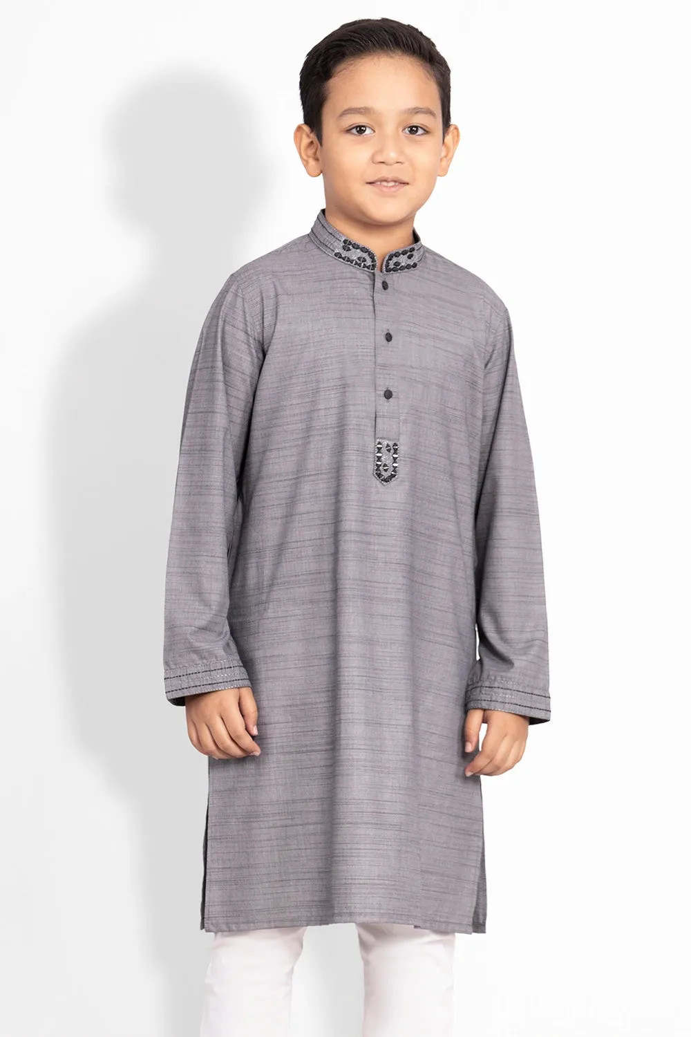 Embroidered Mirror Work Boy's Panjabi