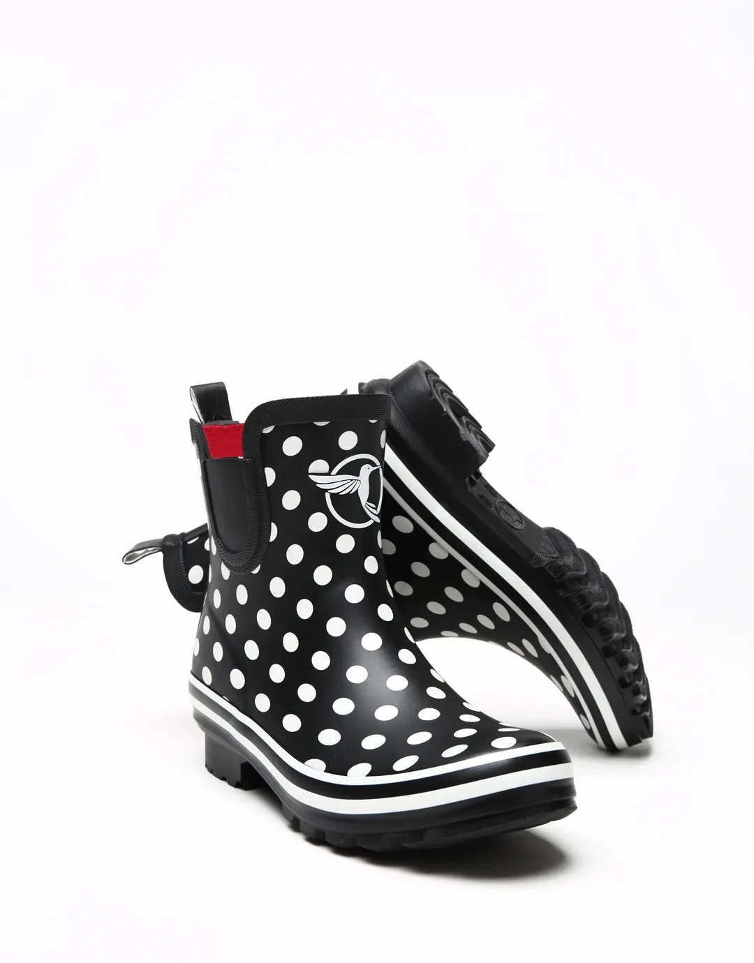 Evercreatures Black Polka Meadow Wellies
