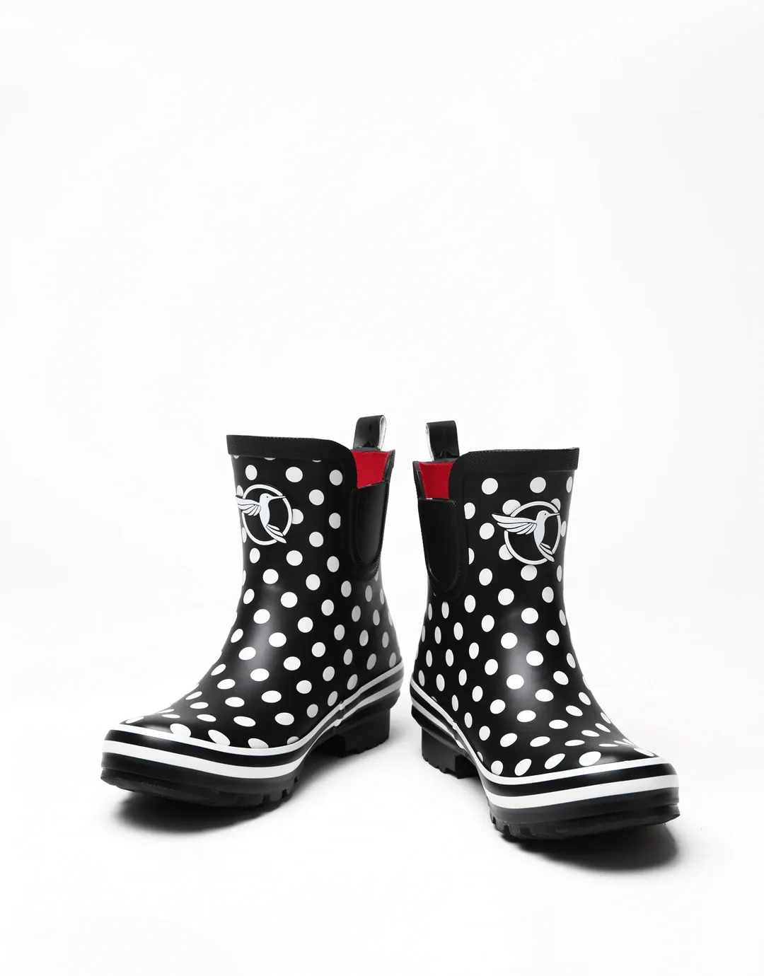Evercreatures Black Polka Meadow Wellies