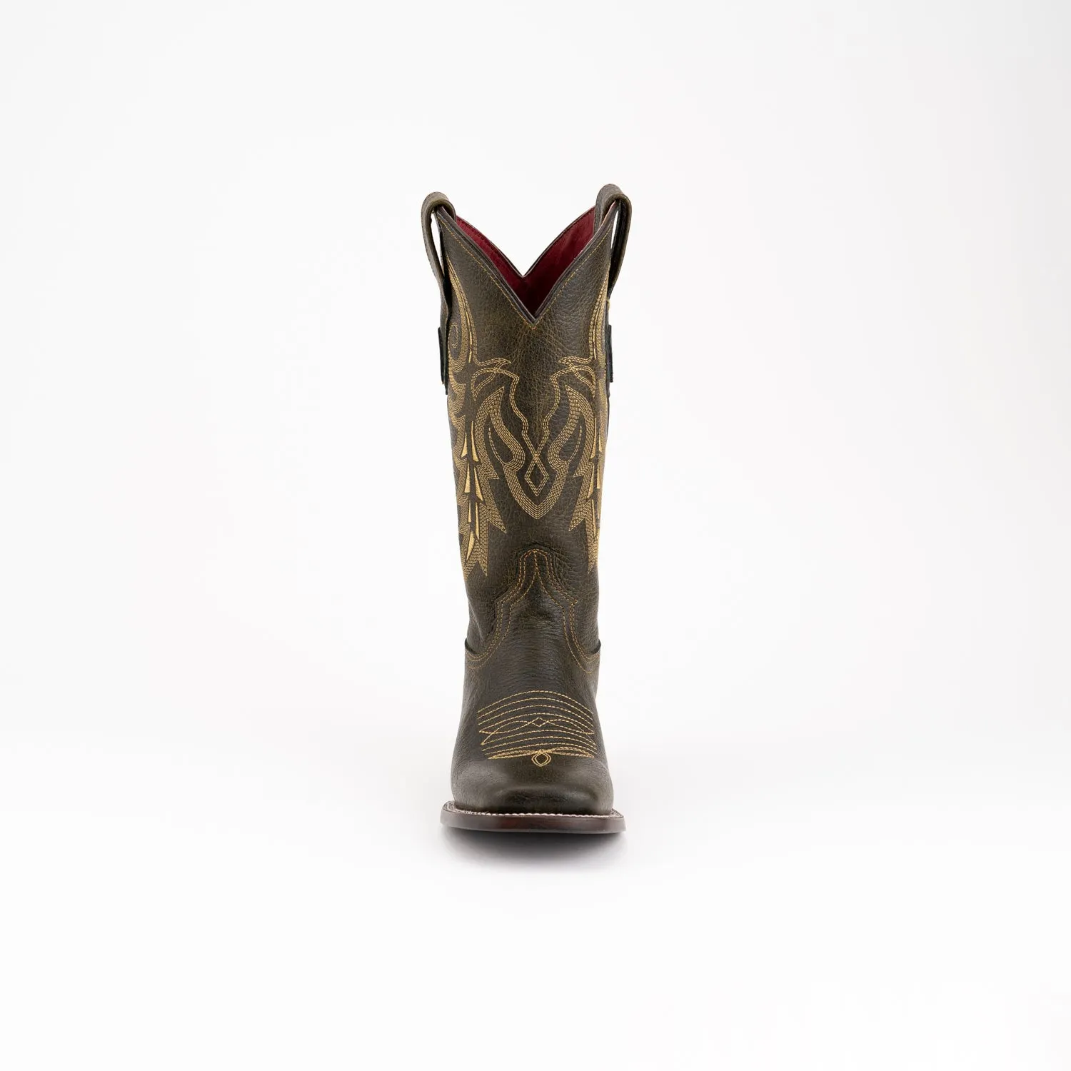 Ferrini Womens Blaze Moss Leather Cowboy Boots