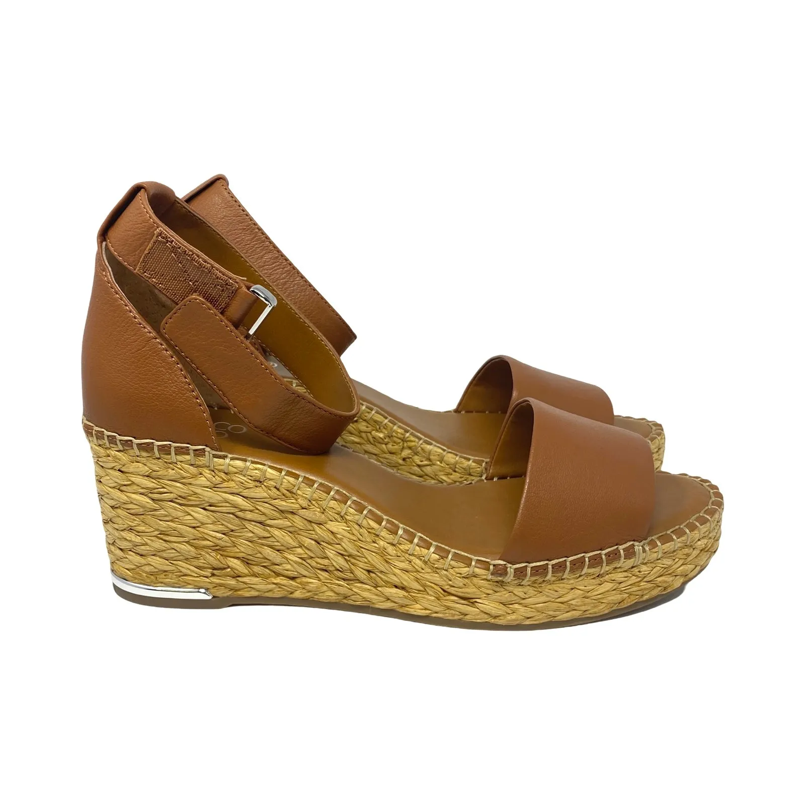 Franco Sarto Clemens Raffia Espadrille Wedge Sandal