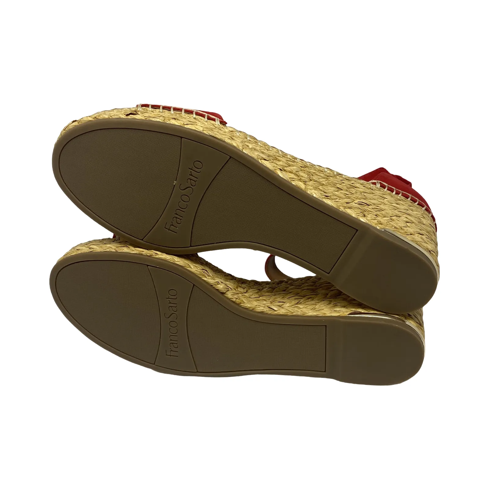 Franco Sarto Clemens Raffia Espadrille Wedge Sandal