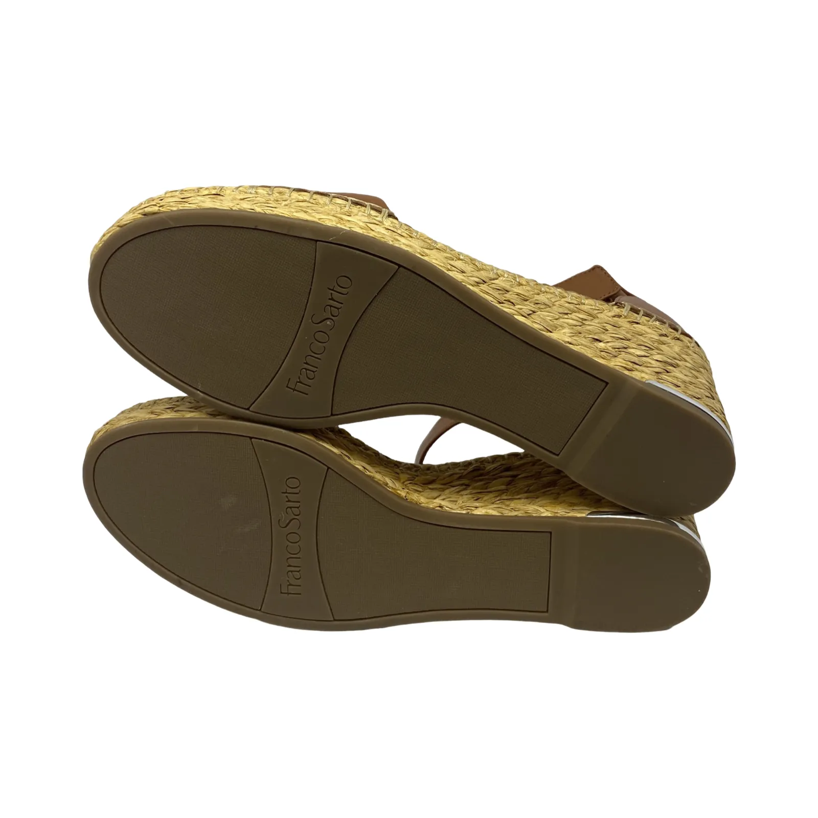 Franco Sarto Clemens Raffia Espadrille Wedge Sandal