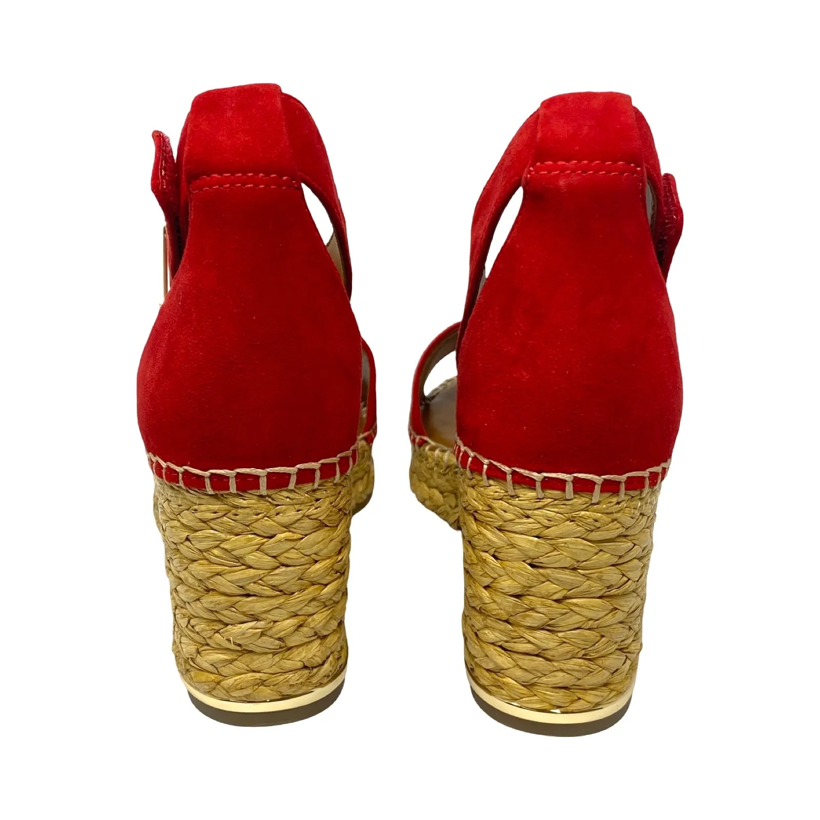 Franco Sarto Clemens Raffia Espadrille Wedge Sandal