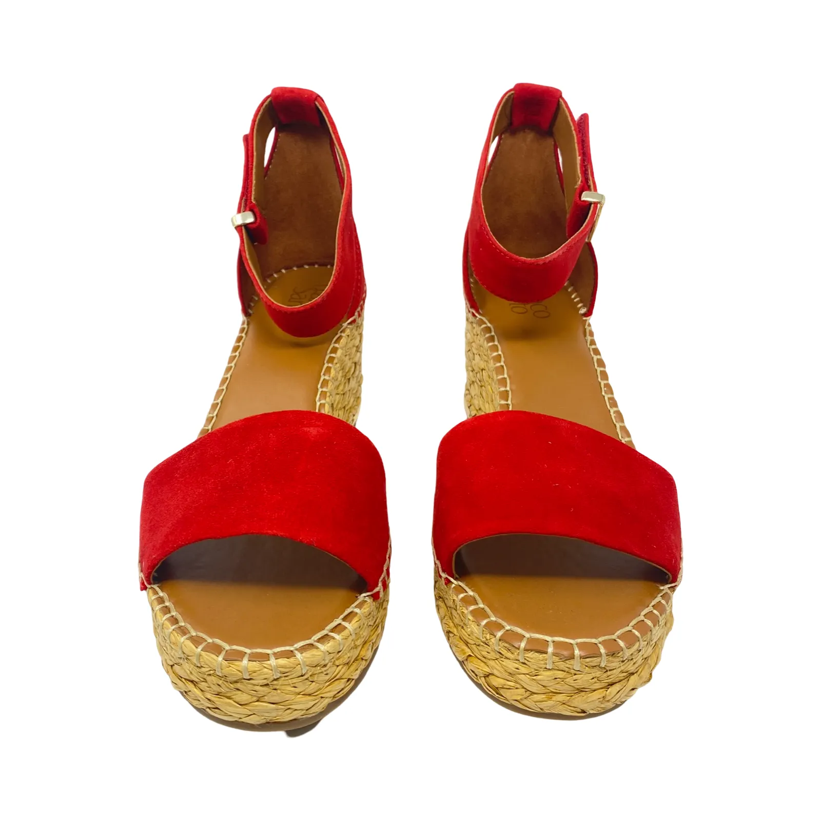 Franco Sarto Clemens Raffia Espadrille Wedge Sandal