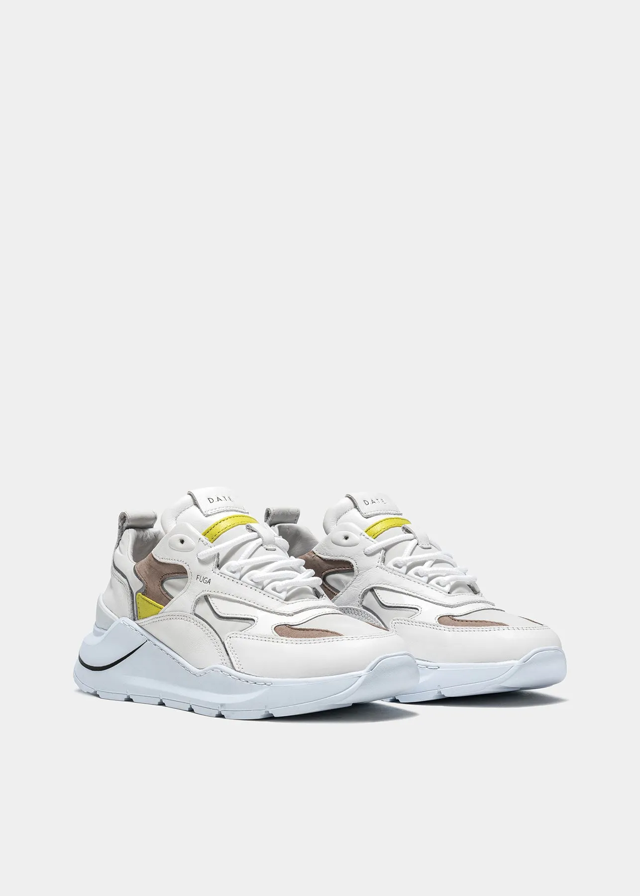 Fuga Nylon Sneakers - White Yellow