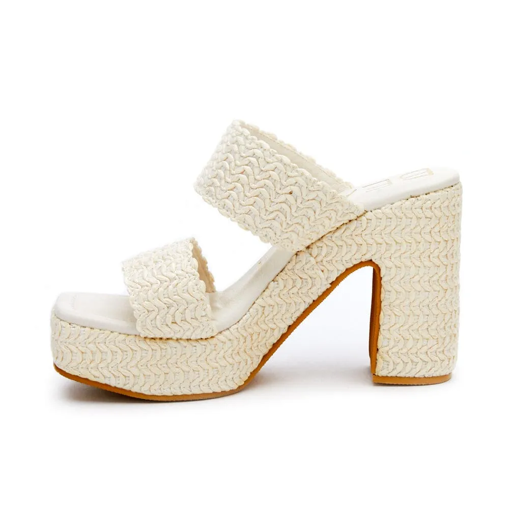 Gem Platform Heel | White