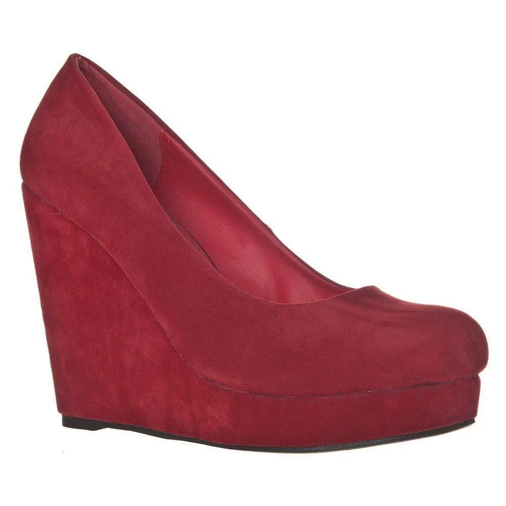 Haylee Wedge High Heeled Platform Court Shoe