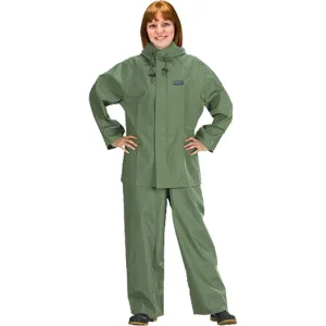 Hurricane Flame Retardant/Oil Resistant Rain Suits - Rainsuits, 3X-Large, Green