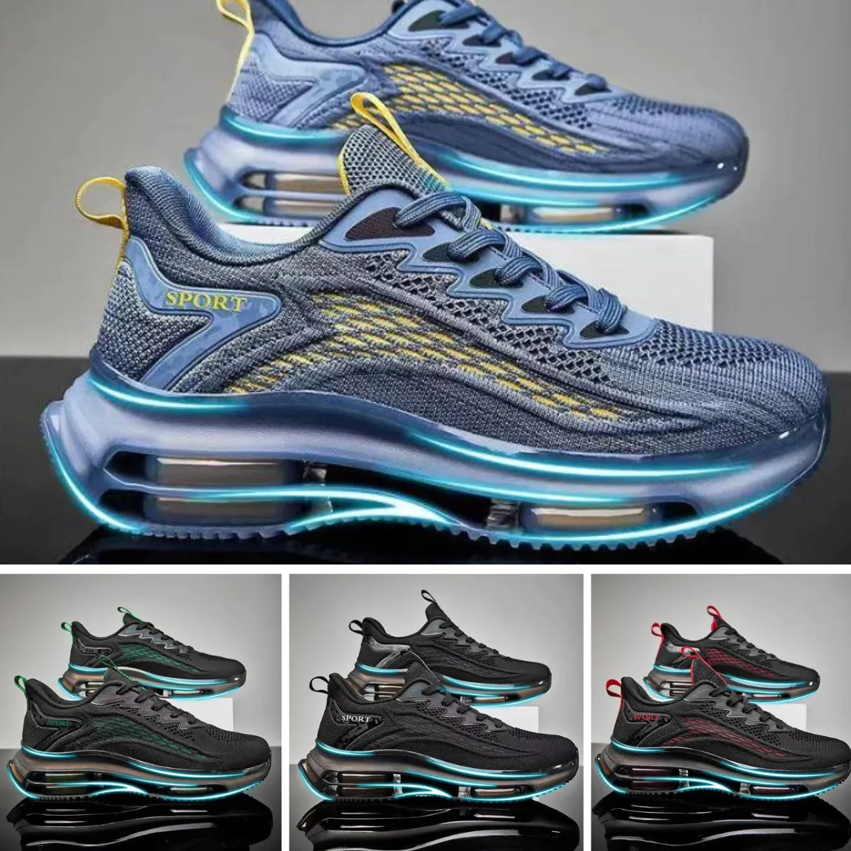 Jaydon - Nieuwe Sport Luchtkussentjes Mesh Ademend Hardloopschoenen