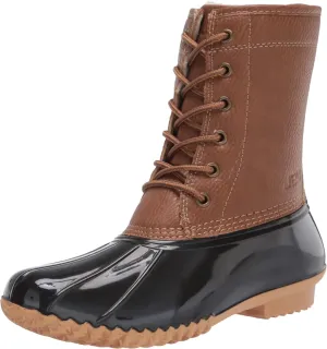 JBU Women's Maplewood Waterproof Rain Mid Calf Boots  Color Chocolate Size 7M