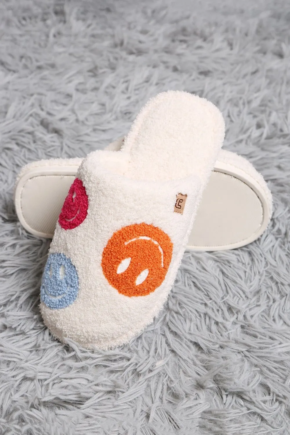 JCL6105 Super Lux Multi Color Happy Face Slippers