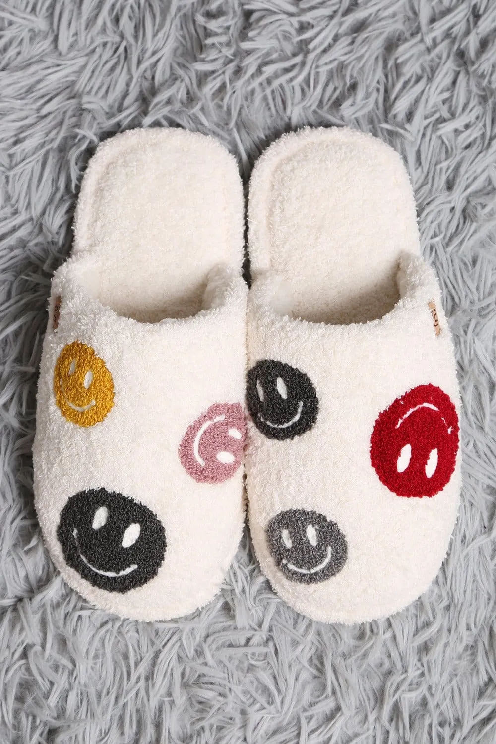 JCL6105 Super Lux Multi Color Happy Face Slippers