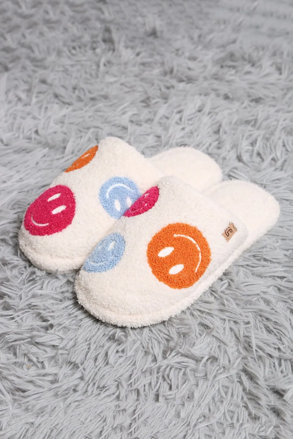 JCL6105 Super Lux Multi Color Happy Face Slippers