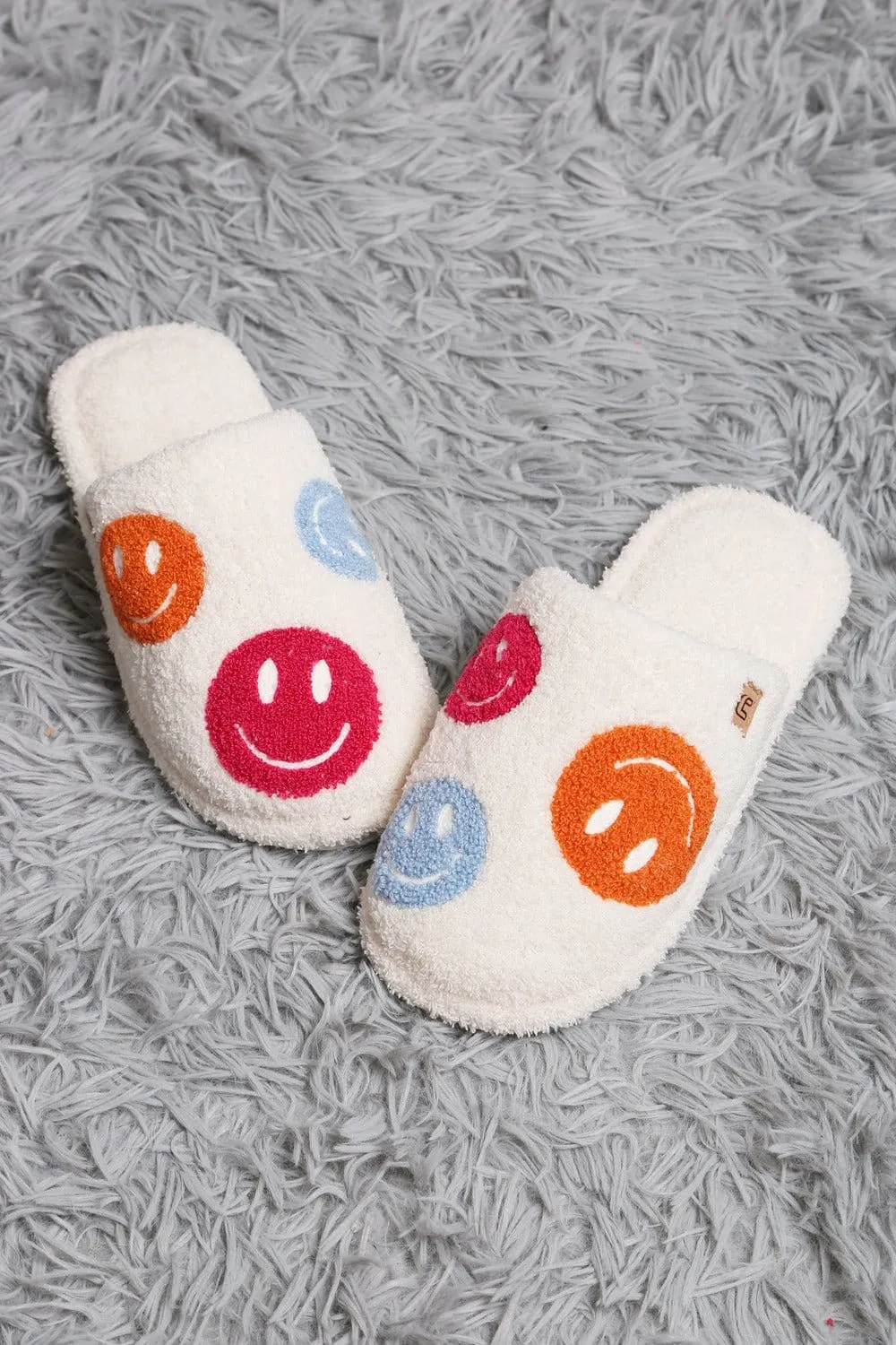 JCL6105 Super Lux Multi Color Happy Face Slippers