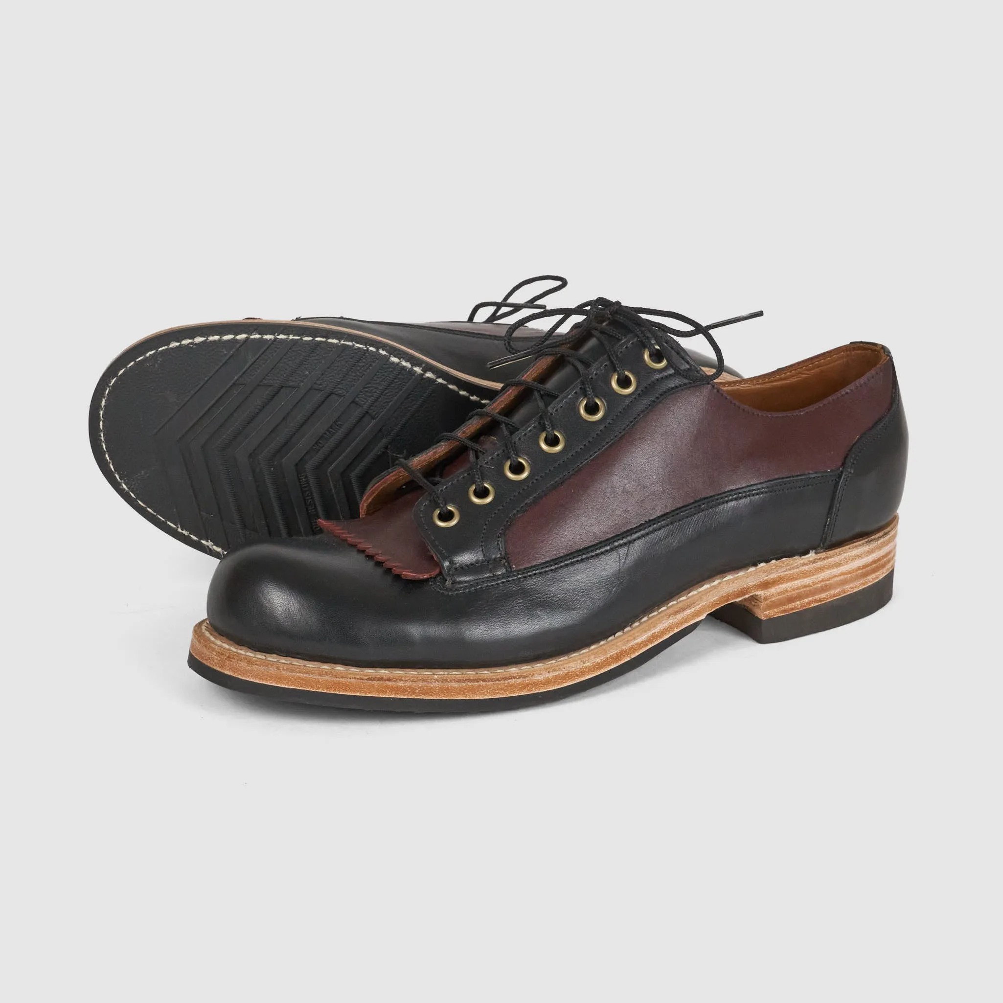 Julian Boots Two-Tone Classic Blucher