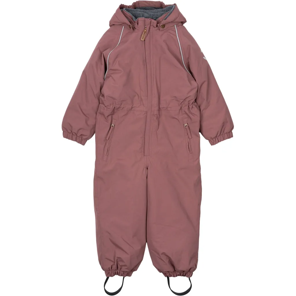 Junior Nylon Snowsuit - Rose Brown