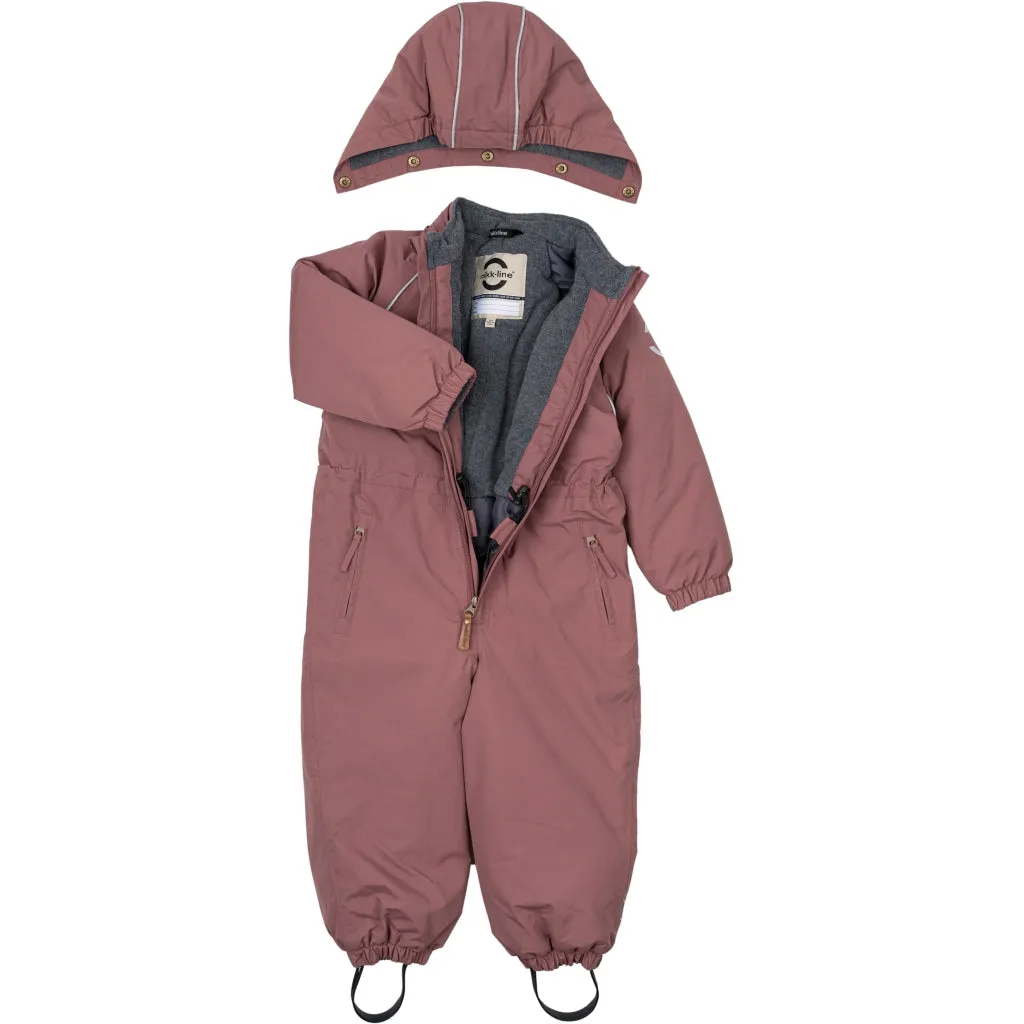 Junior Nylon Snowsuit - Rose Brown