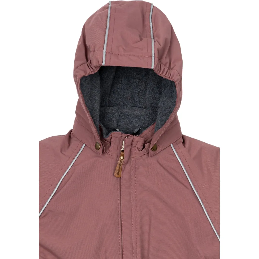 Junior Nylon Snowsuit - Rose Brown
