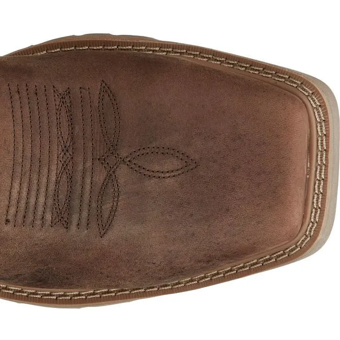 Justin Men's All Round 10" WP Steel Toe Western Work Boot -Brown- SE3115