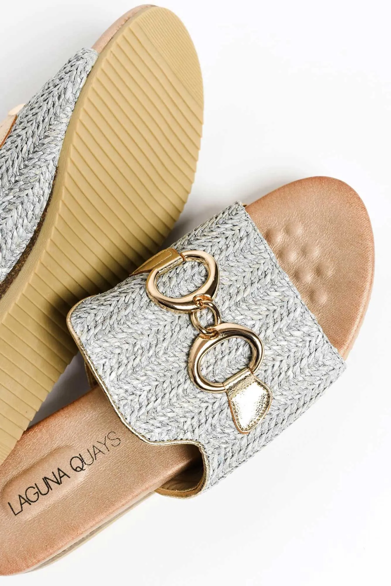 Kandy Shoes Stone Raffia