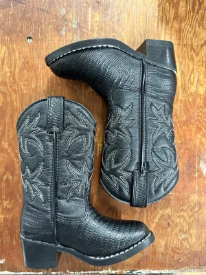 Kids Black Cowboy Boots